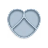 Heart-Shaped Silicone Plate with Curved Compartments - view 1