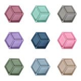Hexagonal Silicone Divided Plate - view 2