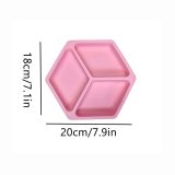 Hexagonal Silicone Divided Plate - view 3