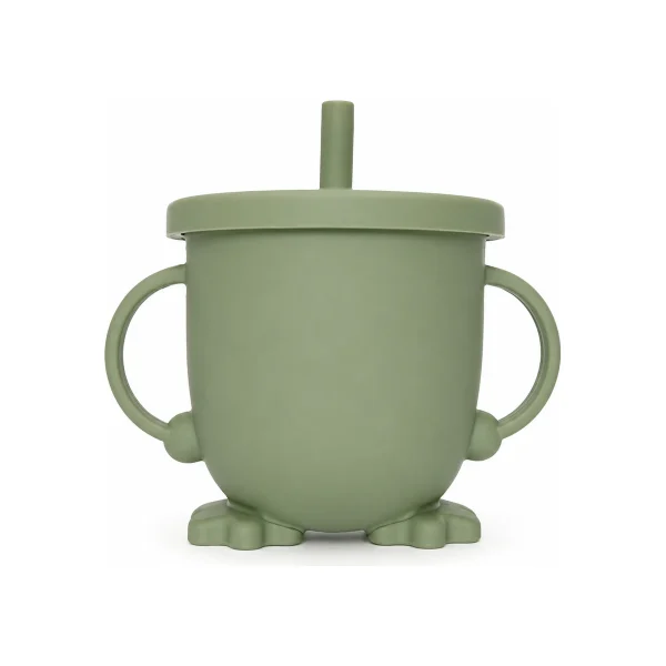 Penguin Silicone Training Cup with Straw