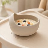 Silicone Baby Suction Bowl with Raised Rim - view 2