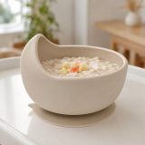 Silicone Baby Suction Bowl with Raised Rim - view 6
