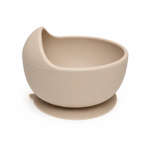 Silicone Baby Suction Bowl with Raised Rim