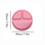 Round Silicone Divided Plate - view 3
