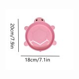 Turtle-Shaped Silicone Divided Plate - view 3